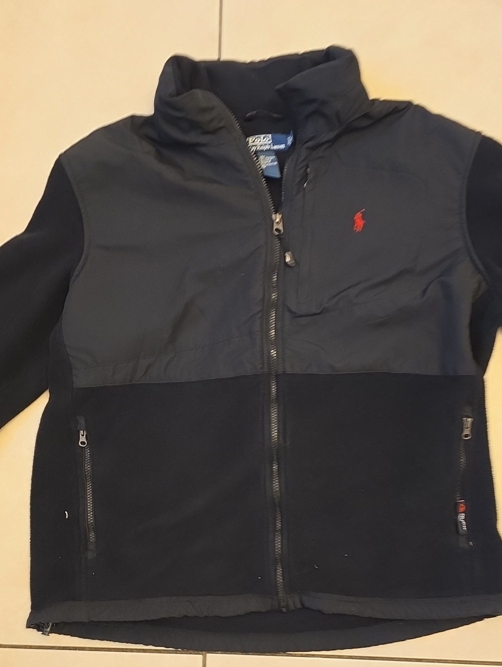 Polo by Ralph Lauren Black Jacket with Red Pony, Used